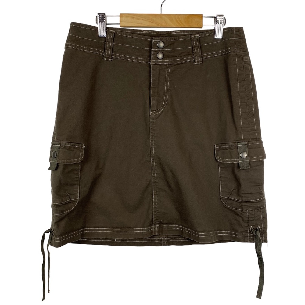 KUHL Katerina Hiking Cargo Skirt, Khaki, Size 4